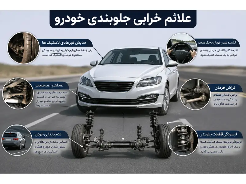 علائم خرابی جلوبندی خودرو